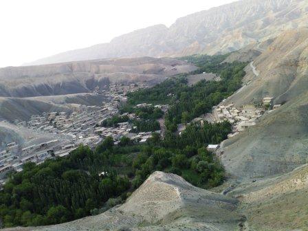 نمایی از روستای حمام قلعه - شهرستان کلات